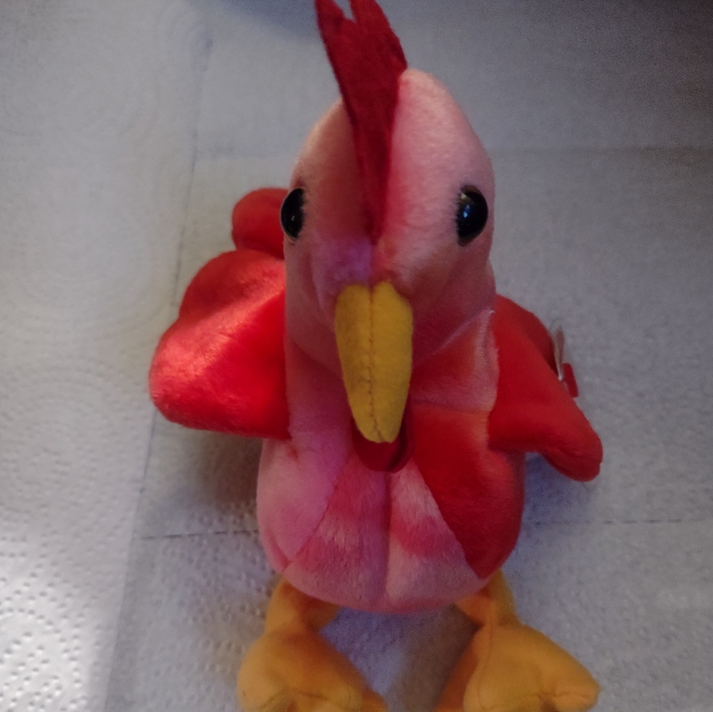 Ty Beanie Baby Bird "Strut" 1996 Original Size